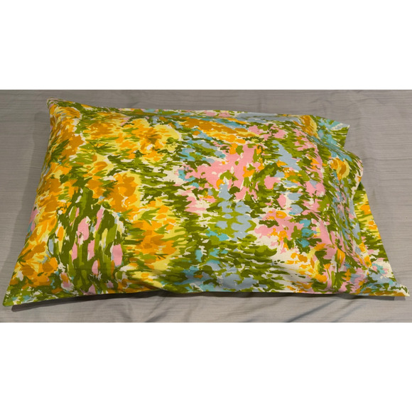 VTG Fieldcrest Perfection Percale Pillowcases Floral 1-Piece No Iron NIP New - Picture 4 of 6